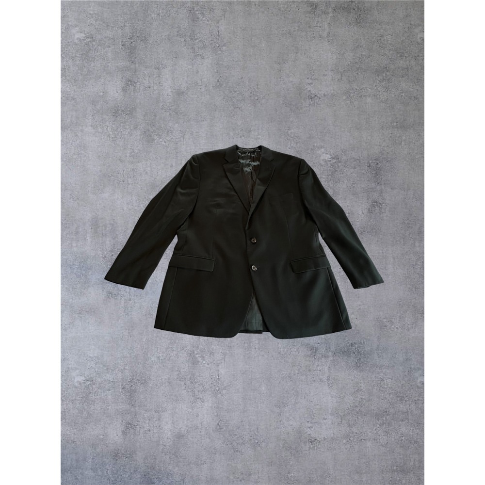 Lauren Ralph Lauren Macy's Suit Jacket Mens 46R Black Wool Blazer 2-Button